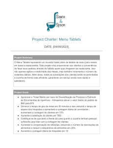 Activity Template  Project Charter