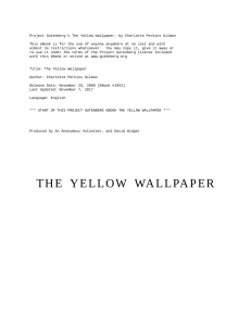 The yellow wallpaper pdf