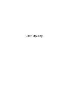 Chess Openings Contents