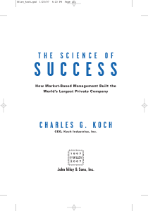 Charles G. Koch - The Science of Success  How Market-Based Management Built the World's Largest Private Company (2007)