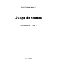 LIBRO 1 - CANCION DE HIELO Y FUEGO