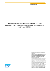 Manual Instructions for SAP Note 3371595