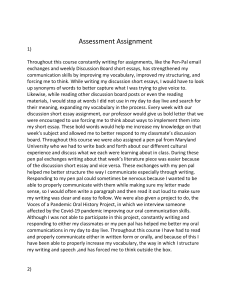 Assessment Assignment