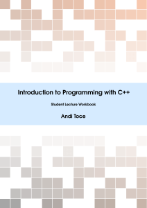 MAC C++ Lecture Workbook