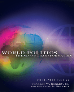 0. World Politics Trends and Transformtions