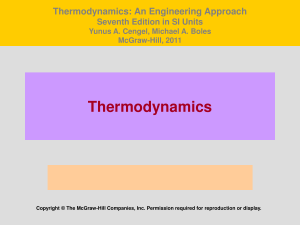 Thermodynamics An Engineering Approach S