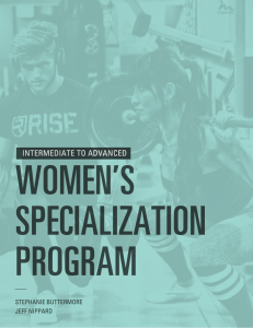 Women's Specialization Program v4