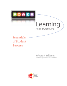 Robert S. Feldman - Power Learning and Your Life  Essentials of Student Success-Irwin Professional Pub (2010)