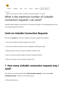 How many connections can you have on linkedin