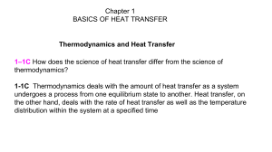 Chapter 1 Basics of heat transfer