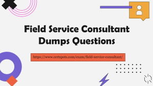 Salesforce Field Service Consultant Certification Dumps Questions 2023