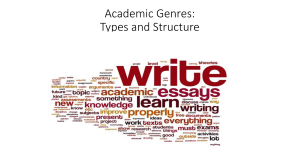 Introduction to essay writing