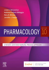 Linda E. McCuistion - Pharmacology  A Patient-Centered Nursing Process Approach-Saunders (2020)