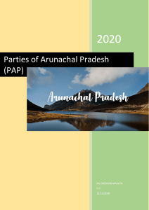 Parties of Arunachal Pradesh
