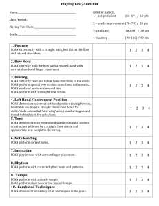 1. Orchestra Playing Test Audition Rubric