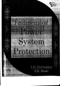 Y.G. Paithankar, S.R. Bhide - Fundamentals of Power System Protection  -Prentice-Hall  diapos