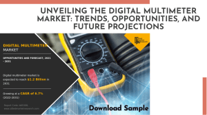 Digital Multimeter Market is Projected to Reach $1.1 Billion by 2031
