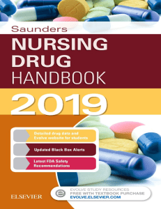 Saunders Nursing Drug Handbook 2019 ( PDFDrive )