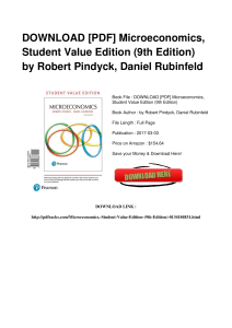 Microeconomics Student Value Edition 9th