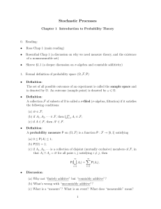 Note 1 - Probability space (Chap 01)
