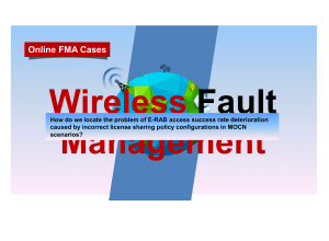 Wireless Fault Management