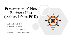 Presentation of New Business Idea