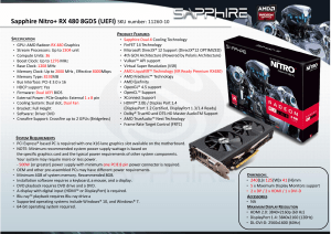 11260-10 Sapphire Nitro+ RX480 8GD5