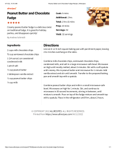 Peanut Butter and Chocolate Fudge Recipe   Allrecipes