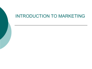 A - INTRODUCTION TO MARKETING - Econ  (1)