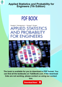 Applied Statistics and Probability for Engineers (7th Edition)