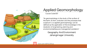 Basic of Applied Geography