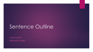 Sentencew Outline