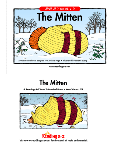 The Mitten RAZ Book Level D