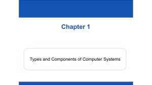 Chapter # 1 Types And Components Of A Computer System (New)