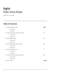 Perfect Tenses Review