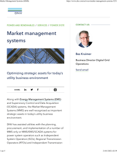 Market Management Systems (MMS)