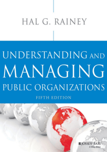 Hal G. Rainey - Understanding and Managing Public Organizations (Essential Texts for Nonprofit and Public Leadership and Management)