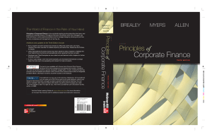 Brealey  Myers y Allen 2009 Principles of corporate finance教材10edition