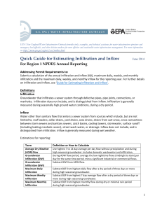 Estimating Infiltration & Inflow