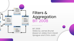 BIT2008 - Filters & Aggregation 