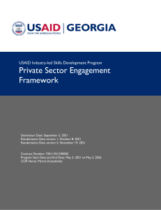 Private Sector Engagement Framework