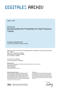 paper-- high frequency trading