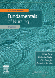 Potter and Perrys Fundamentals of Nursing4e Crisp Taylor Douglas Reibero 9780729541107