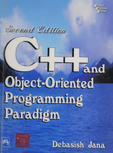 Book2 Debasish Jana - C++ And Object Oriented Programming