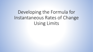 1.2a Developing the Formula for Instantaneous Rates of Change (4)