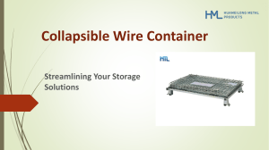 Collapsible Wire Container Streamlining Your Storage Solutions