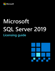 SQL Server 2019 Licensing guide