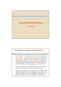 AnaChem - Spectrochemical Methods
