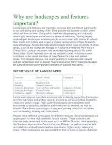 Why are landscapes and features important