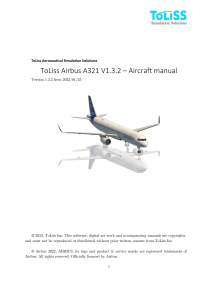 ToLiss AirbusA321 AircraftManual